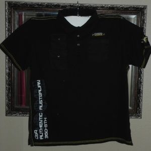 COOGI Australia black / yellow polo Size 4XL